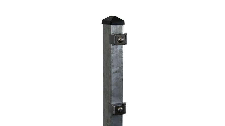 Fence post type P Hot-dip galvanised for double bar fence