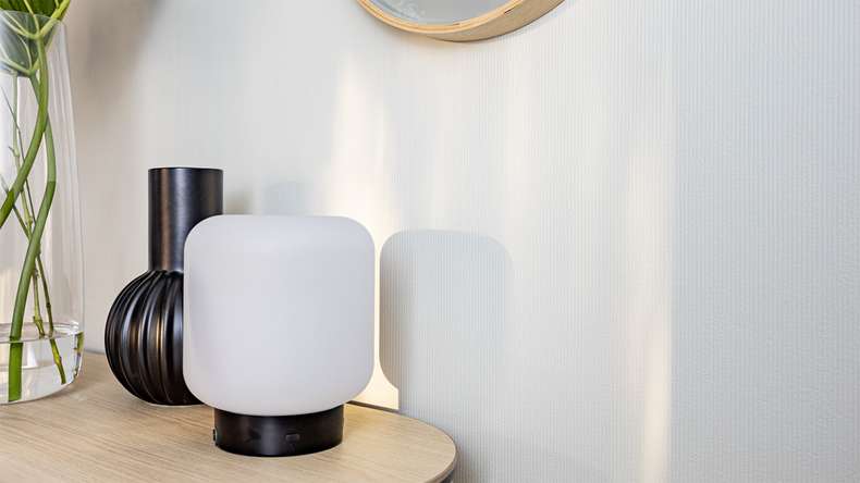 planeo wall cladding SPC - CeraRock Tile Stripes Concrete Cream 120 x 60 cm
