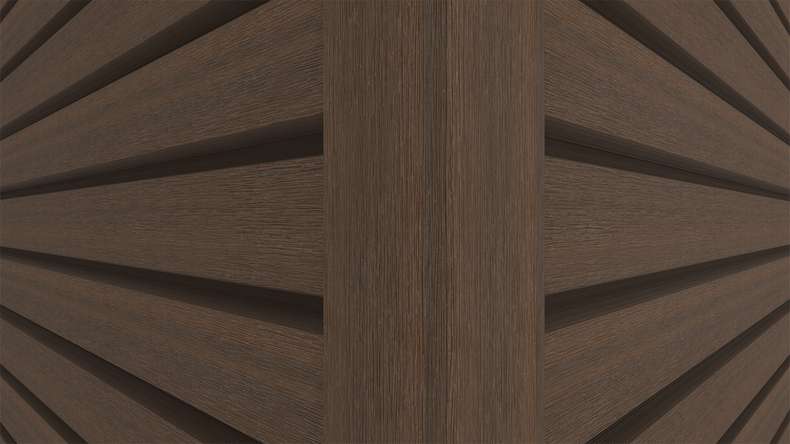 planeo LINEA Wide – WPC CoEx cladding, Ipe Brown, 2900 x 181 mm