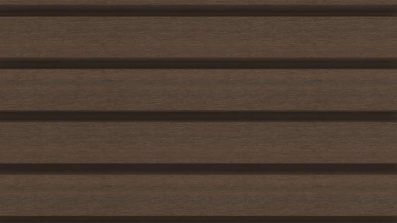 planeo LINEA Wide – WPC CoEx cladding, Ipe Brown, 2900 x 181 mm