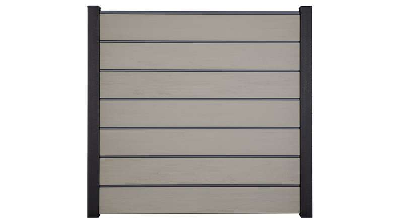 planeo Solid Grande - Premium Garden Fence Bi-Color White