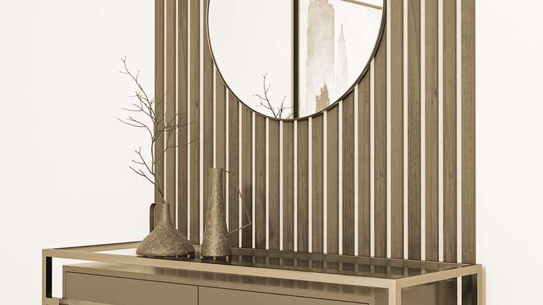 Skaben acoustic panels SilentWall Easy-Sticks - Rustic oak - 250 x 3.45 cm