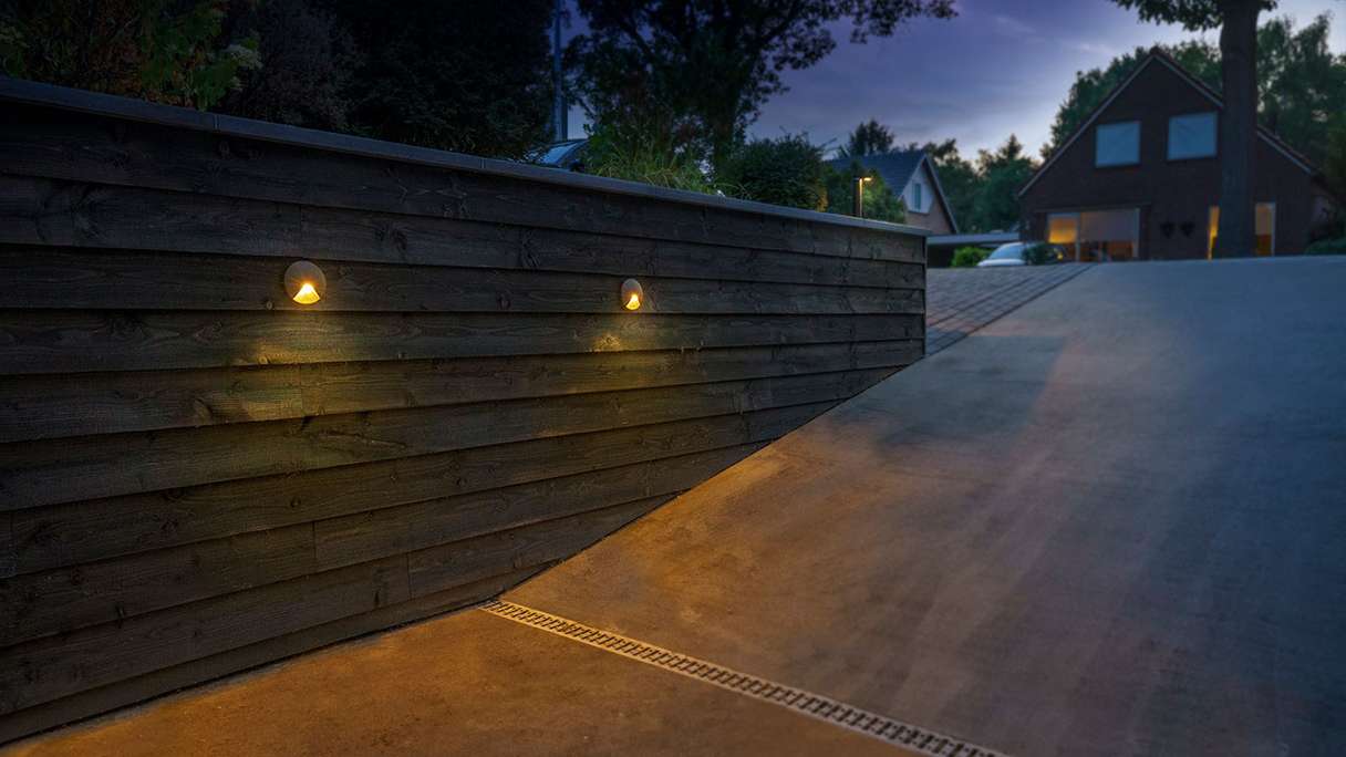 planeo garden lighting 12V - LED wall light Kuma wall light Alu - 6W 294Lumen