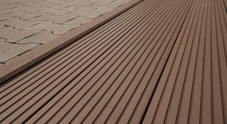 planeo WPC angle strip dark brown for decking boards - 2.2m