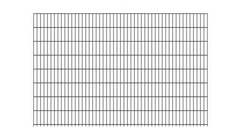 Double-rod fence light 6/5/6 - width 2510 mm RAL 7016 Anthracite
