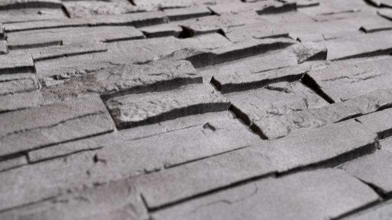 planeo stone-look facade panel - NoviStone Anthracite 1054 x 334 mm