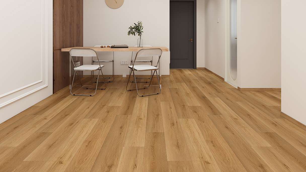 planeo Rigid Click Vinyl – SolutionX 2-in-1 BigSize Prestige Oak 1.83 m long XL plank | Integrated impact sound insulation (ECF-BS-87)