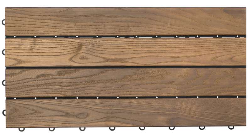 planeo click tile Thermo Ash XL - 4 battens Smooth