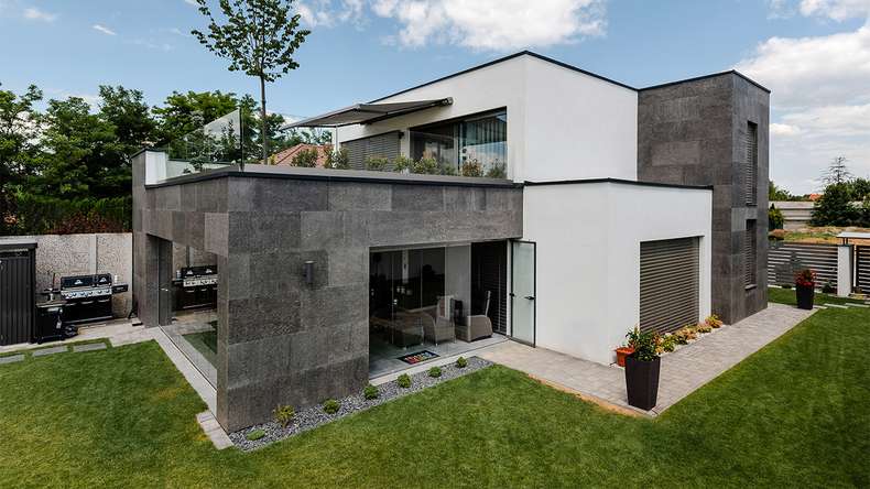 planeo EVOLITH Slate&Stone - Natural stone wall cladding Obscura 1220 x 610 mm