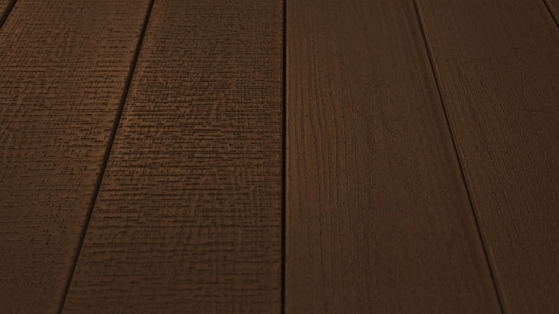 planeo TitanWood - solid plank wood structure dark brown