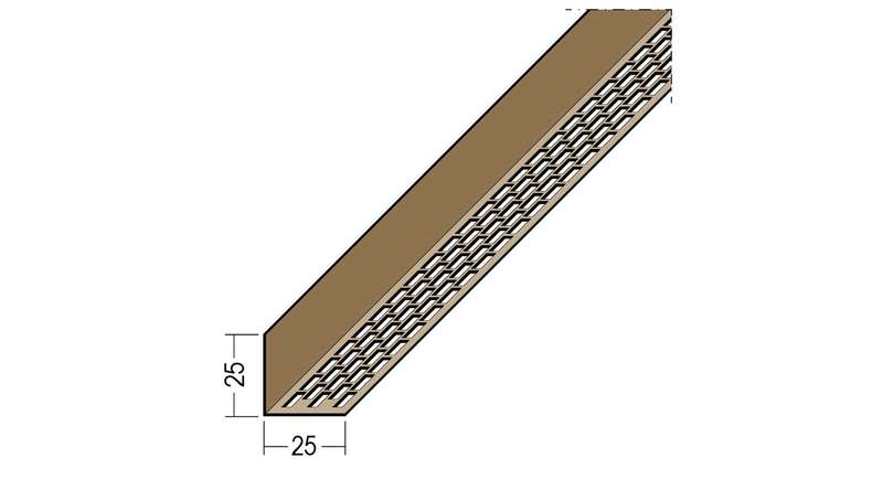 planeo Protect ventilation angle profile - LÜW 25x25x2500mm - black