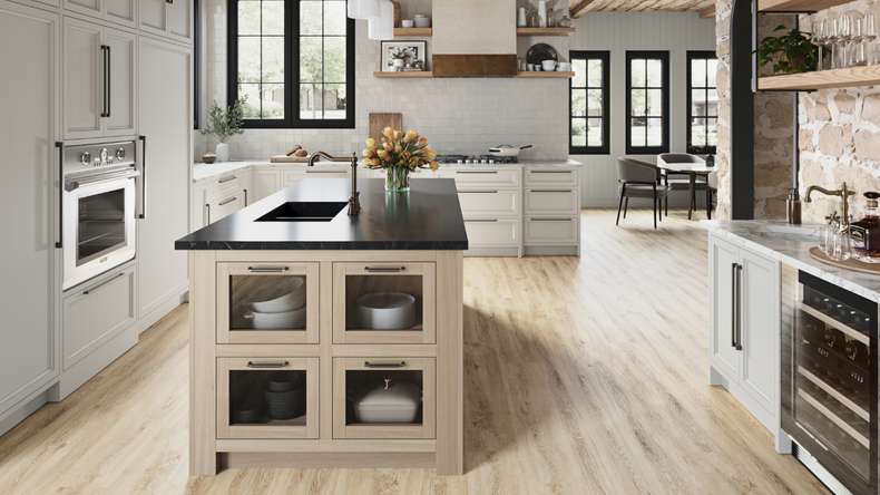 planeo Rigid Click Vinyl - SolutionX 2in1 Light Oak | Impact sound insulation integrated (ECF-0057)