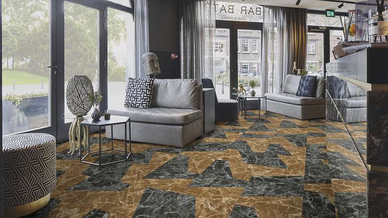 Forbo Allura Material 70 Adhesive Vinyl - Ochre Marble (636782DR7_con)