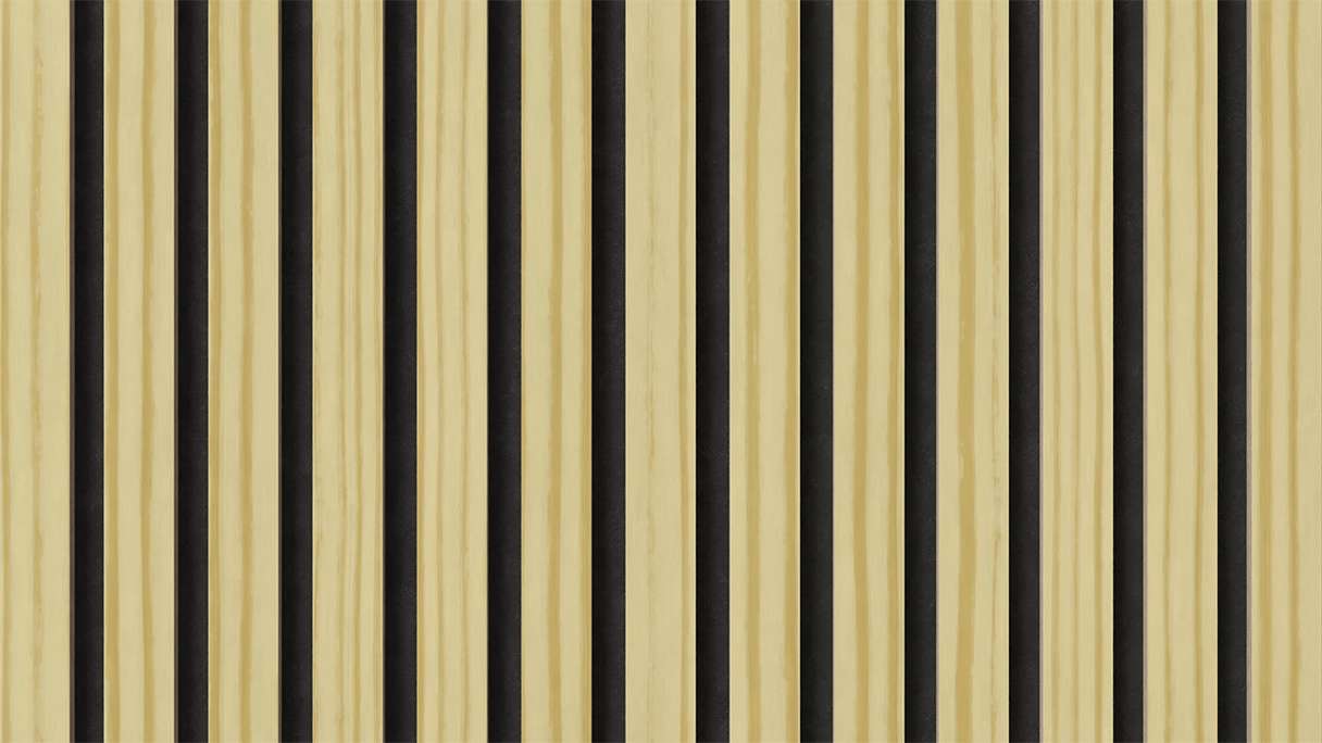 planeo acoustic panels - pine 2480 x 600 x 21.5 mm | fire-retardant