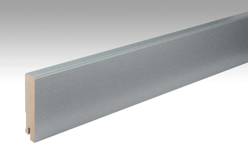 MEISTER Skirtings Stainless steel DF 063 - 2380 x 80 x 16 mm (200011-2380-00063)