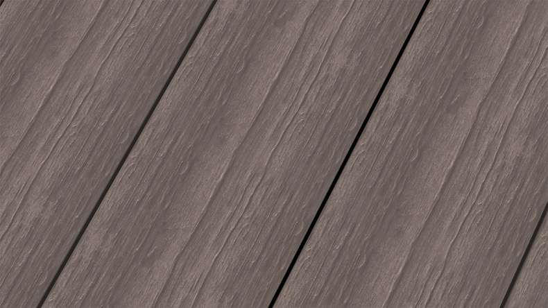 planeo MAXLine Antique - WPC CoEx coated XL decking solid - grey 3m rustic textured/smooth brushed