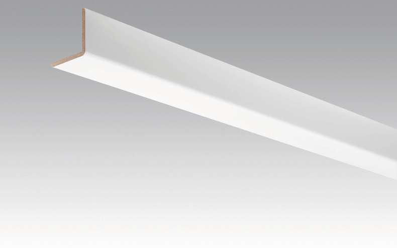 MEISTER Skirting Boards Angle Skirting White paintable DF 2222 - 2380 x 33 x 3.5 mm (200035-2380-02222)