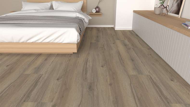 planeo design flooring for gluing - Eco Home&Health Rustic Oak Grey | synchronous embossing (LO-ED-04)