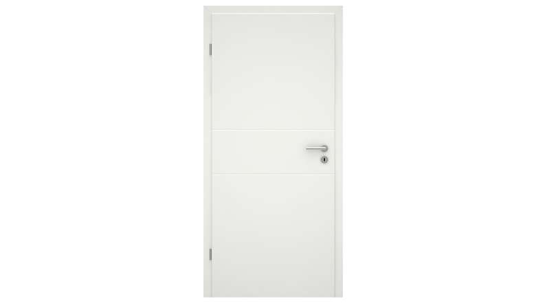 planeo design interior door VELA Kado 3O white lacquer 9010 corner edge | lacquered - 1985 x 610|735|860|985 mm