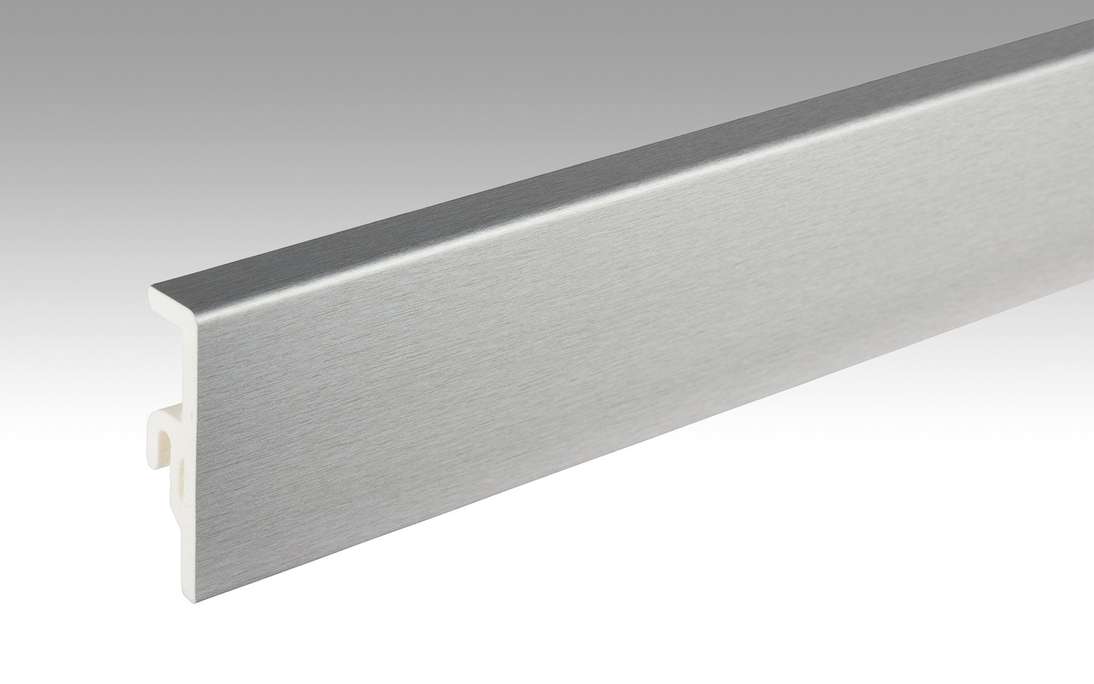 MEISTER Skirtings Stainless steel DF 063 - 2380 x 60 x 16 mm (200014-2380-00063)