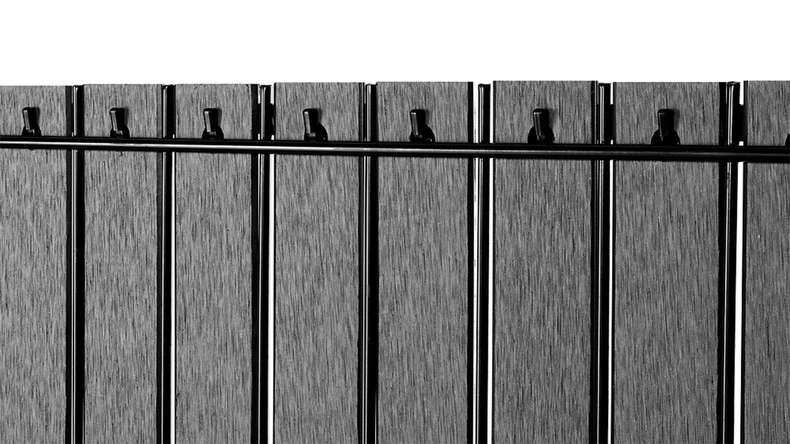 planeo WPC strip set - anthracite L 250 x H 123 cm