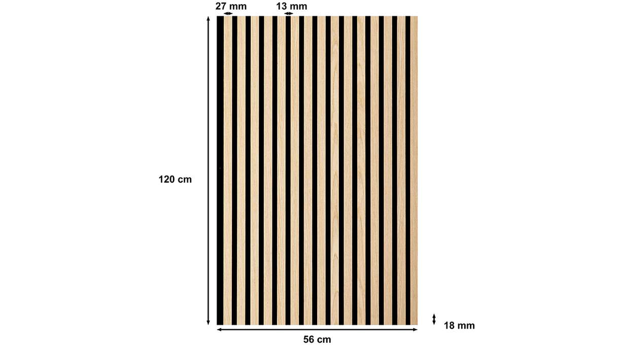 Skaben SilentWall acoustic panels - Natural light oak