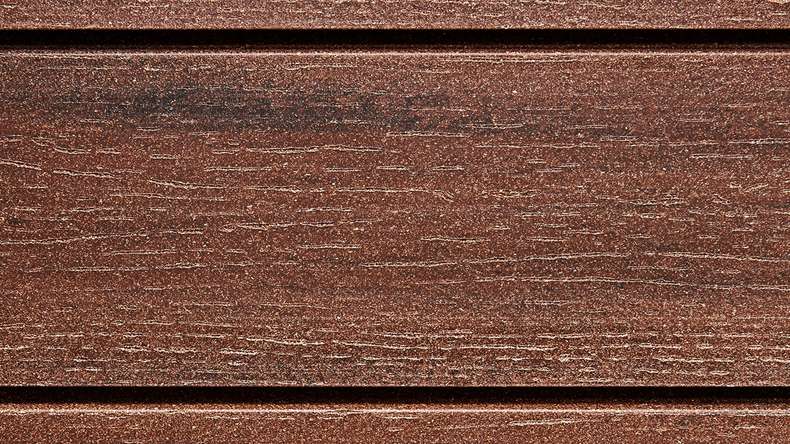 planeo Fassado - WPC rhombus strip facade cladding chestnut brown