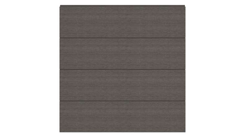 planeo INFINITY - WPC CoEx plug-in fence dark grey 176 x 183 cm