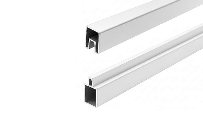 planeo Vario - Aluminium start and end strip white 32 x 25 x 20 x 1800 mm