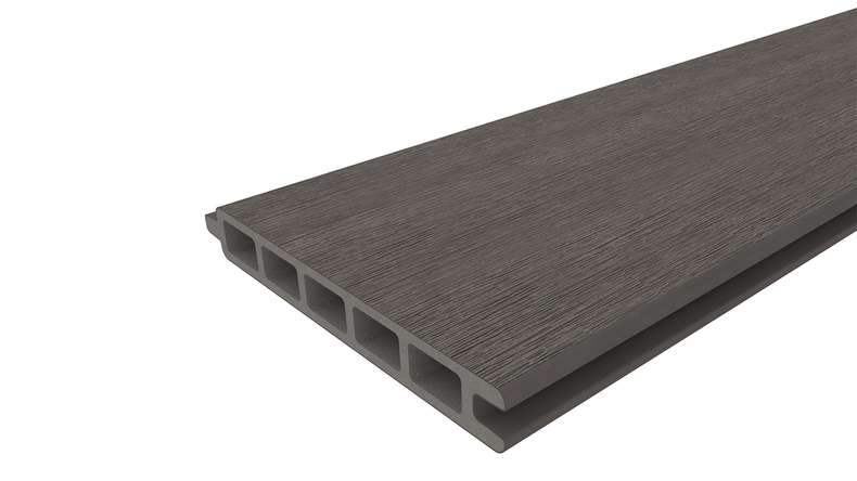 planeo INFINITY - WPC CoEx plug-in fence dark grey 176 x 183 cm