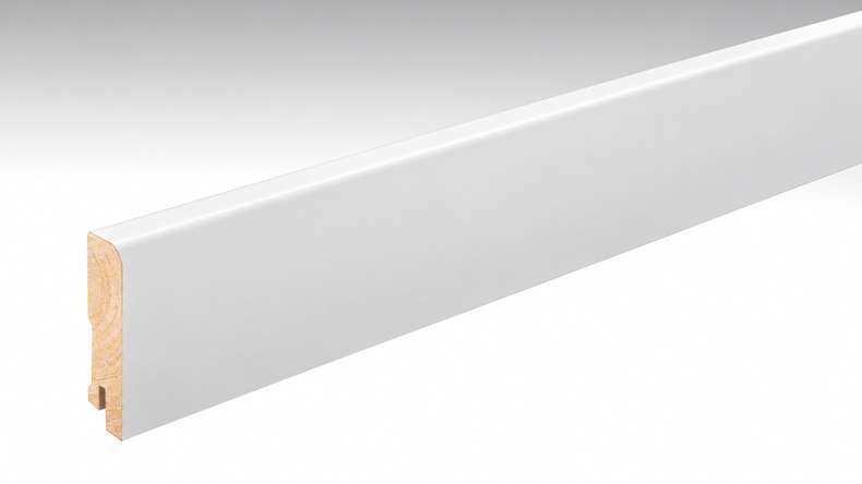 MEISTER Skirtings White DF (RAL 9016) 2266 - 2380 x 80 x 18 mm (200025-2380-02266)