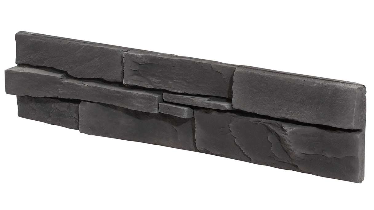 planeo StoneWall Solid stone slips - Obsidian