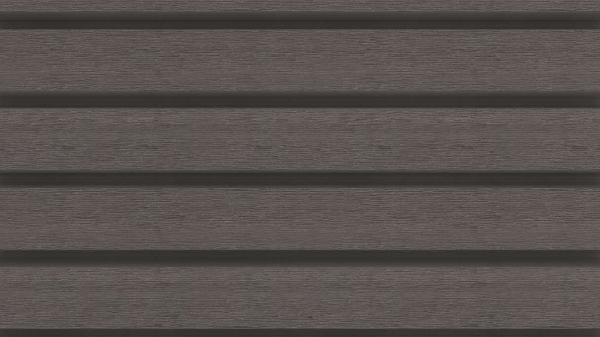 planeo LINEA Wide – WPC CoEx cladding, dark grey, 2900 x 181 mm