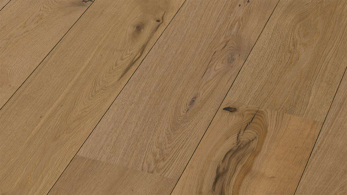 MEISTER Lindura wood flooring HD 400 - 08923 Oak authentic greige ultra matt lacquered 2200 x 270 x 11 mm (500214-2200270-08923)