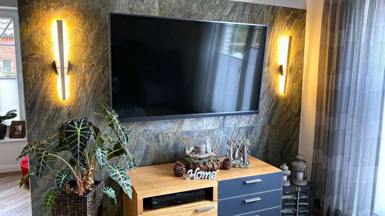 planeo EVOLITH EasyFix - Natural stone wall panelling Oxide Wood 600 x 300 mm - 6pcs.