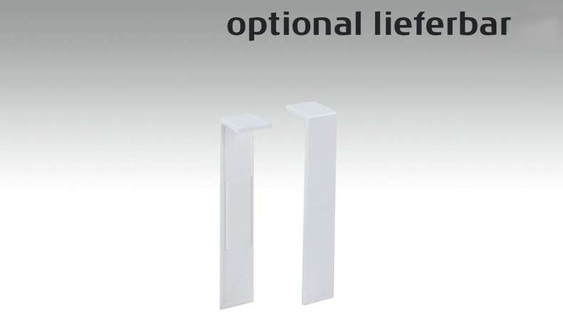 planeo skirting Modern white 18 x 80 mm