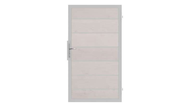 planeo Solid Grande - Premium door Bi-Color White with aluminium frame