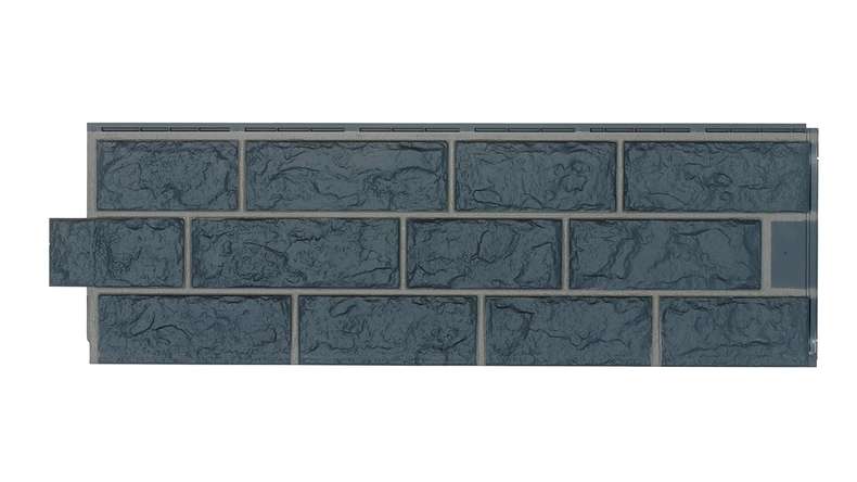 Zierer facade cladding clinker facing brick in quarry stone look BS1 - 1140 x 359 mm anthracite made of GRP