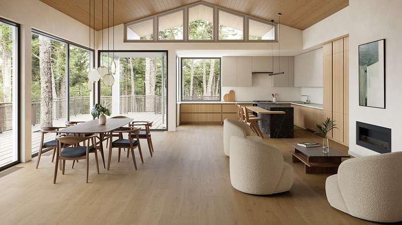 planeo WPC click vinyl - PUREtec MAX 70 EIR Smoked Brown Oak | Impact sound insulation integrated (RP-A50-2)