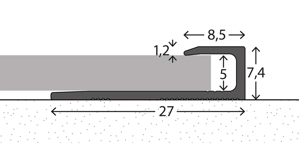 planeo end profile 341 - 270 cm
