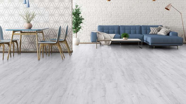 Gerflor Klick Vinyl - Senso Premium Rigid Acoustic Sunny white | Impact sound insulation integrated (39470286)