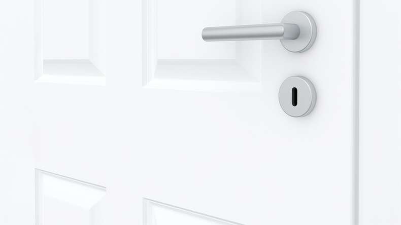 planeo country house interior door PUREA Casa 4 white lacquer 9003 design edge | lacquered - 1985 x 610|735|860|985 mm