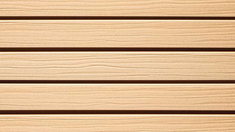 planeo Fassado - WPC rhombus strip facade cladding prime linen