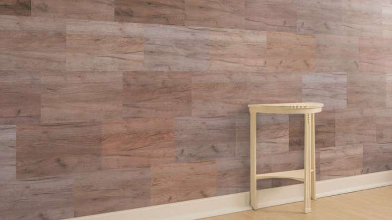 Skaben DesignWall Aqua plastic wall panelling - Bassano oak 60 x 30 cm