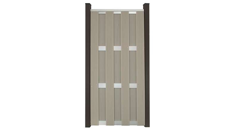 planeo prefabricated fence - upright Bi-Color Sand 84.3 x 180cm