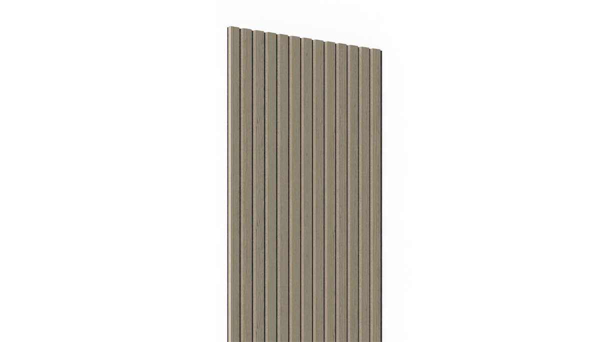 planeo acoustic panels - grey oak 2480 x 600 x 21.5 mm | fire-retardant