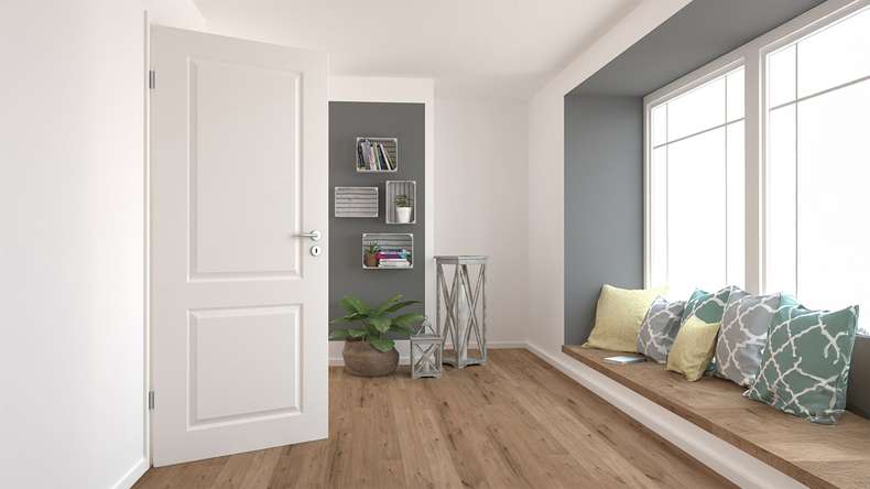 planeo country house interior door VELA Casa 2F white lacquer 9010 round edge | lacquered - 1985 x 610|735|860|985 mm