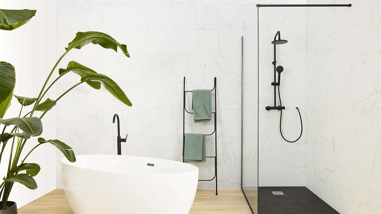 planeo StrongWall - Plastic wall panelling XL Corlen 260 x 90 cm