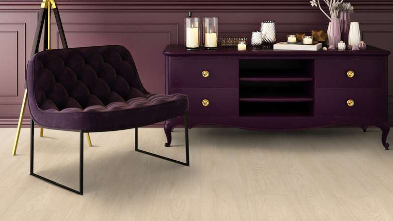 Gerflor click Vinyl - Virtuo 55 Rigid Acoustic EIR Blomma Cream | integrated impact sound insulation (39061463)