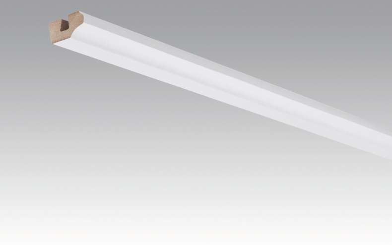 MEISTER Skirtings Ceiling trims White High gloss 4084 - 2380 x 38 x 19 mm (200031-2380-04084)